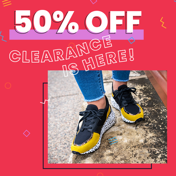 50 % off clearance